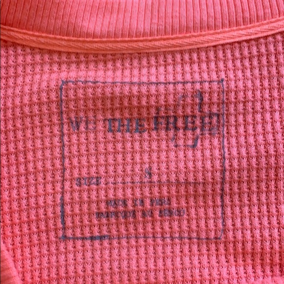 Free People Bright Orange Long Sleeve Shirt - Picture 4 of 9